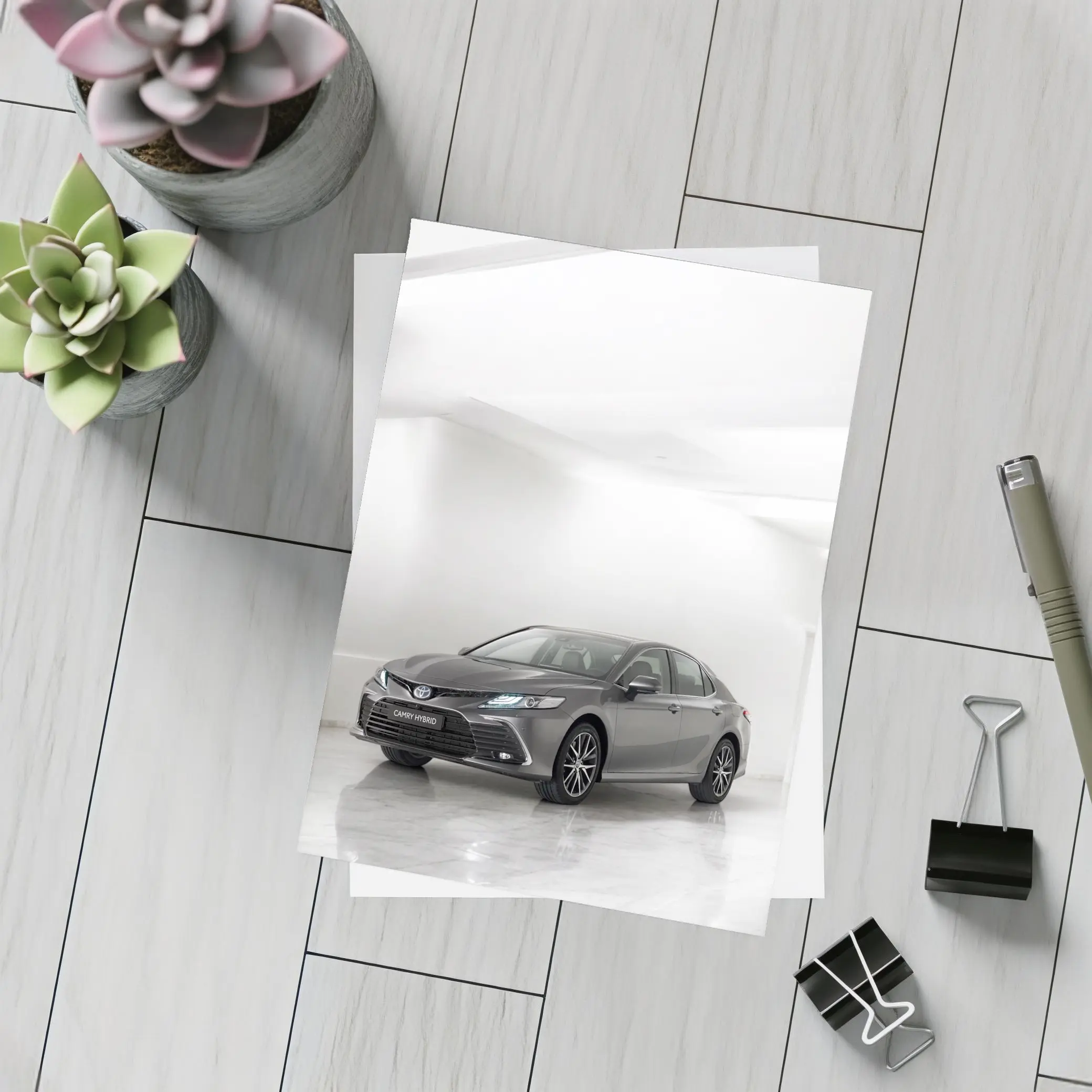 Toyota Camry Hybrid Gray Marble Studio – Postcards
