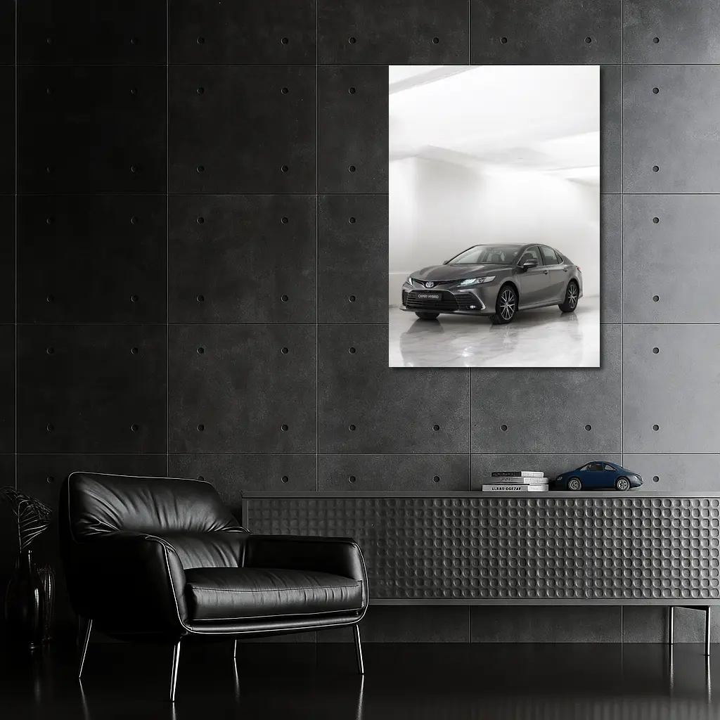 Toyota Camry Hybrid Gray Marble Studio – Wall Art
