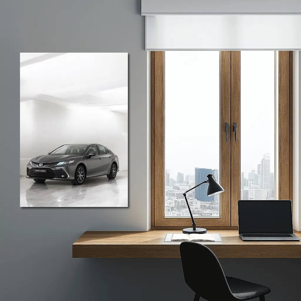 Toyota Camry Hybrid Gray Marble Studio – Wall Art