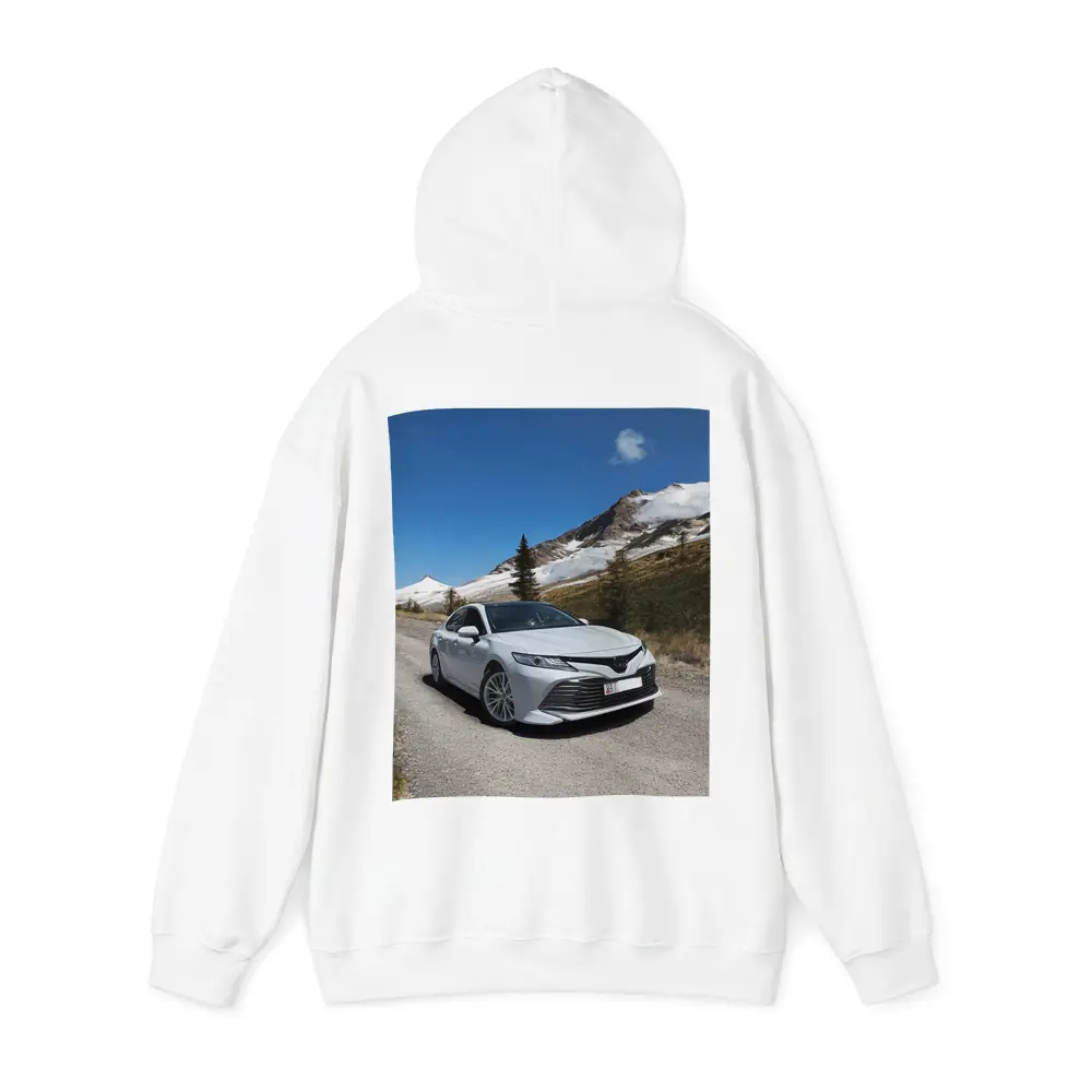 Toyota Camry White Mountain Road Photography – Hoodies
