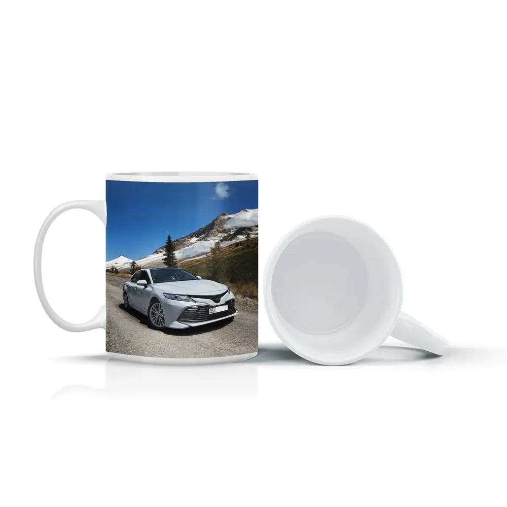 Toyota Camry White Mountain Road Photography – Mugs