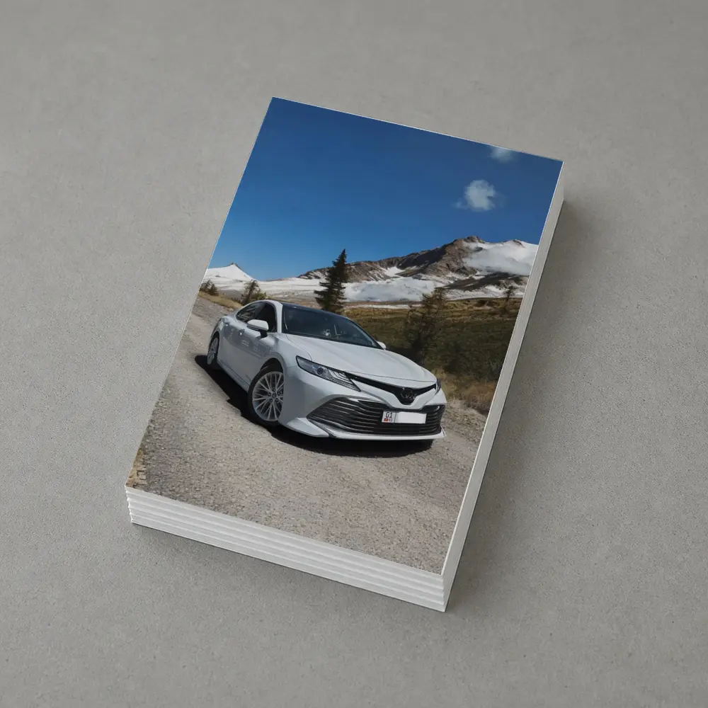 Toyota Camry White Mountain Road Photography – Postcards