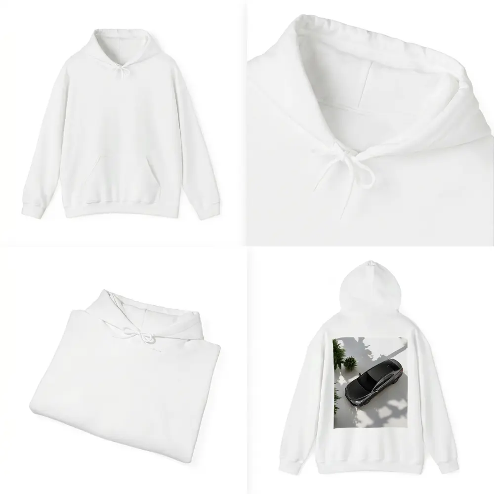Toyota Camry Gray Sedan Overhead Studio Shot – Hoodies