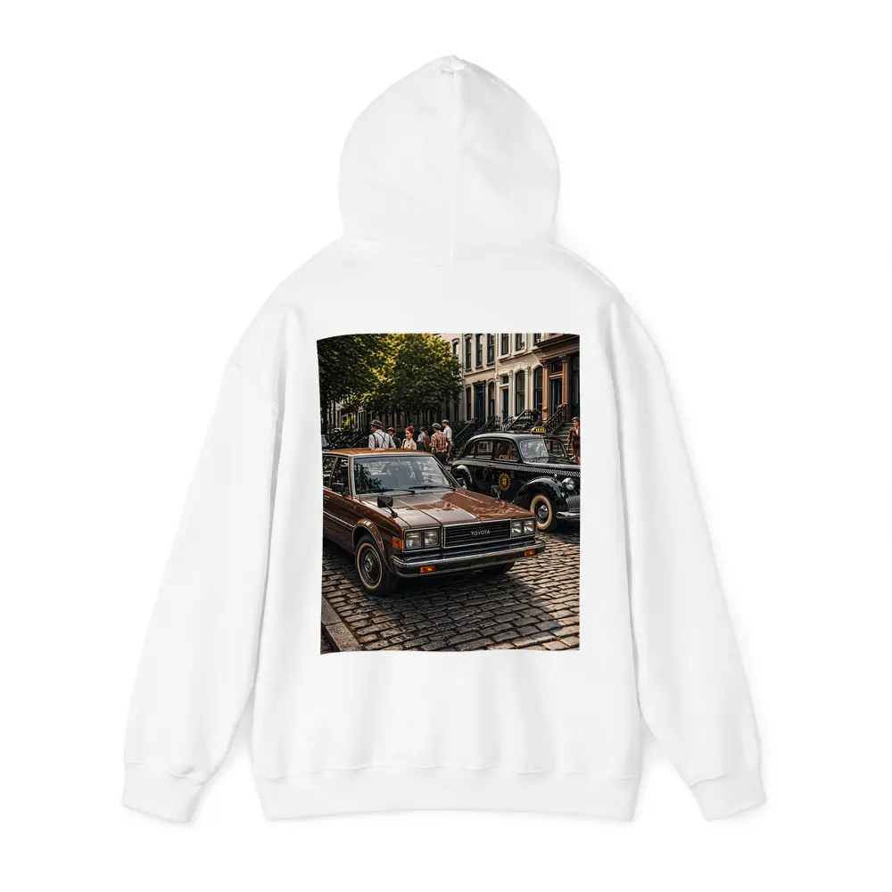 Toyota Cressida Classic Car Cobblestone Street – Hoodies