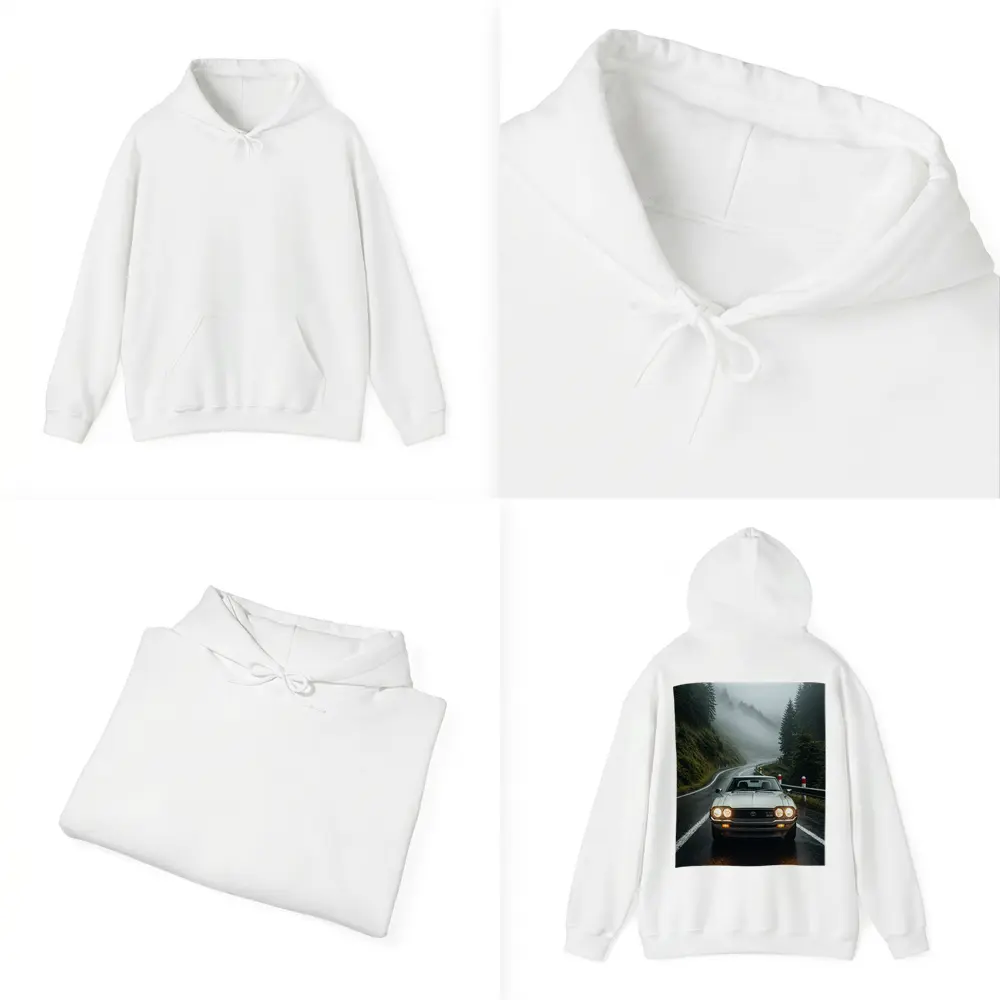 Toyota Celica Classic Car Foggy Mountain Road – Hoodies