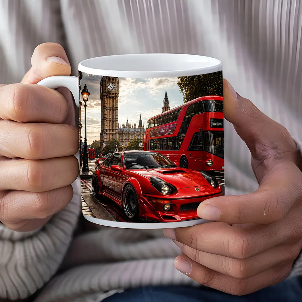 Toyota Celica Red Sports Car London – Mugs
