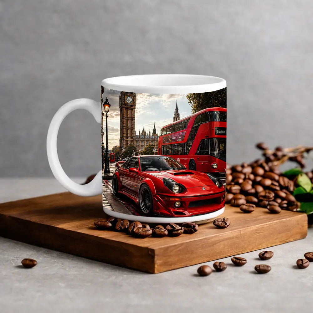 Toyota Celica Red Sports Car London – Mugs
