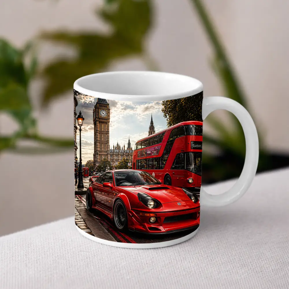 Toyota Celica Red Sports Car London – Mugs