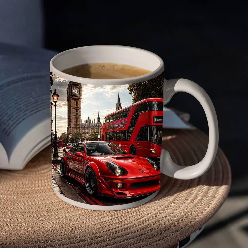 Toyota Celica Red Sports Car London – Mugs