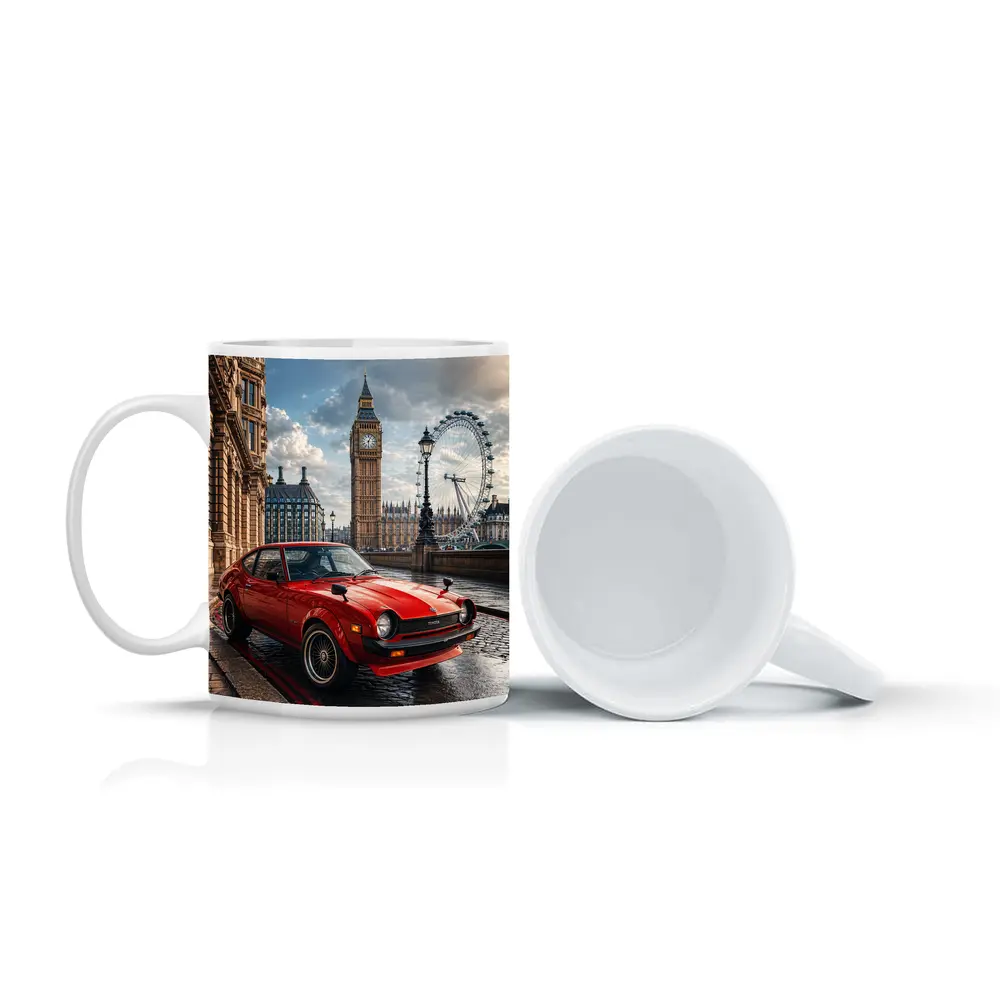Toyota Celica Red Car London Big Ben – Mugs
