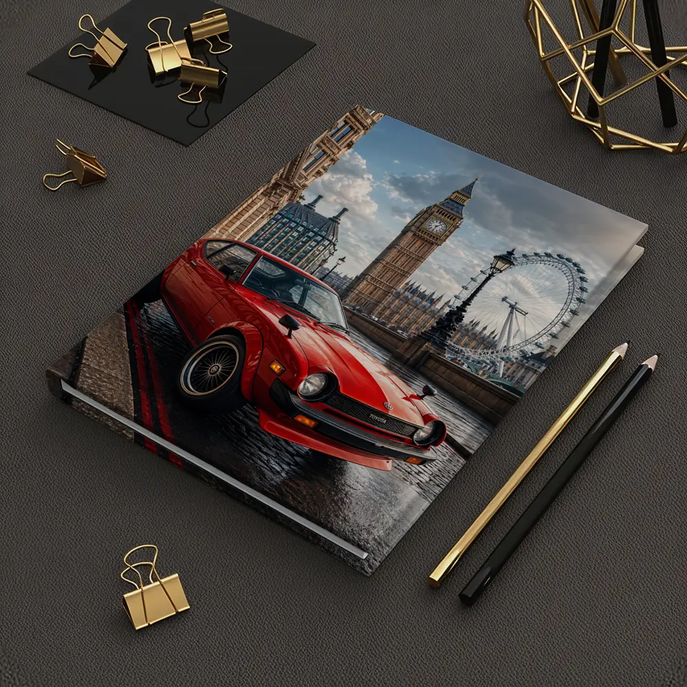 Toyota Celica Red Car London Big Ben – Notebooks