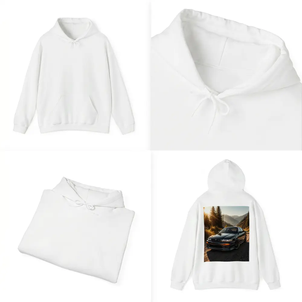 Toyota Chaser Sport Parked Mountain Sunset Road – Hoodies