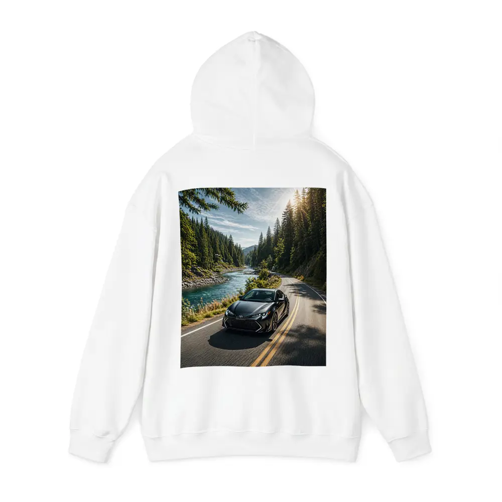 Toyota Corolla Black Forest River Road Drive – Hoodies