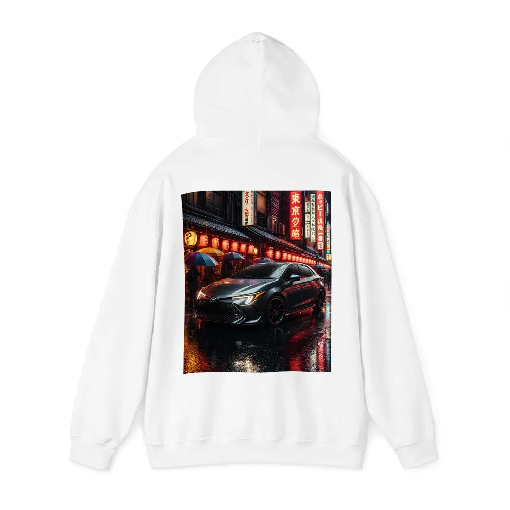 Toyota Corolla Rainy Tokyo Night Street – Hoodies