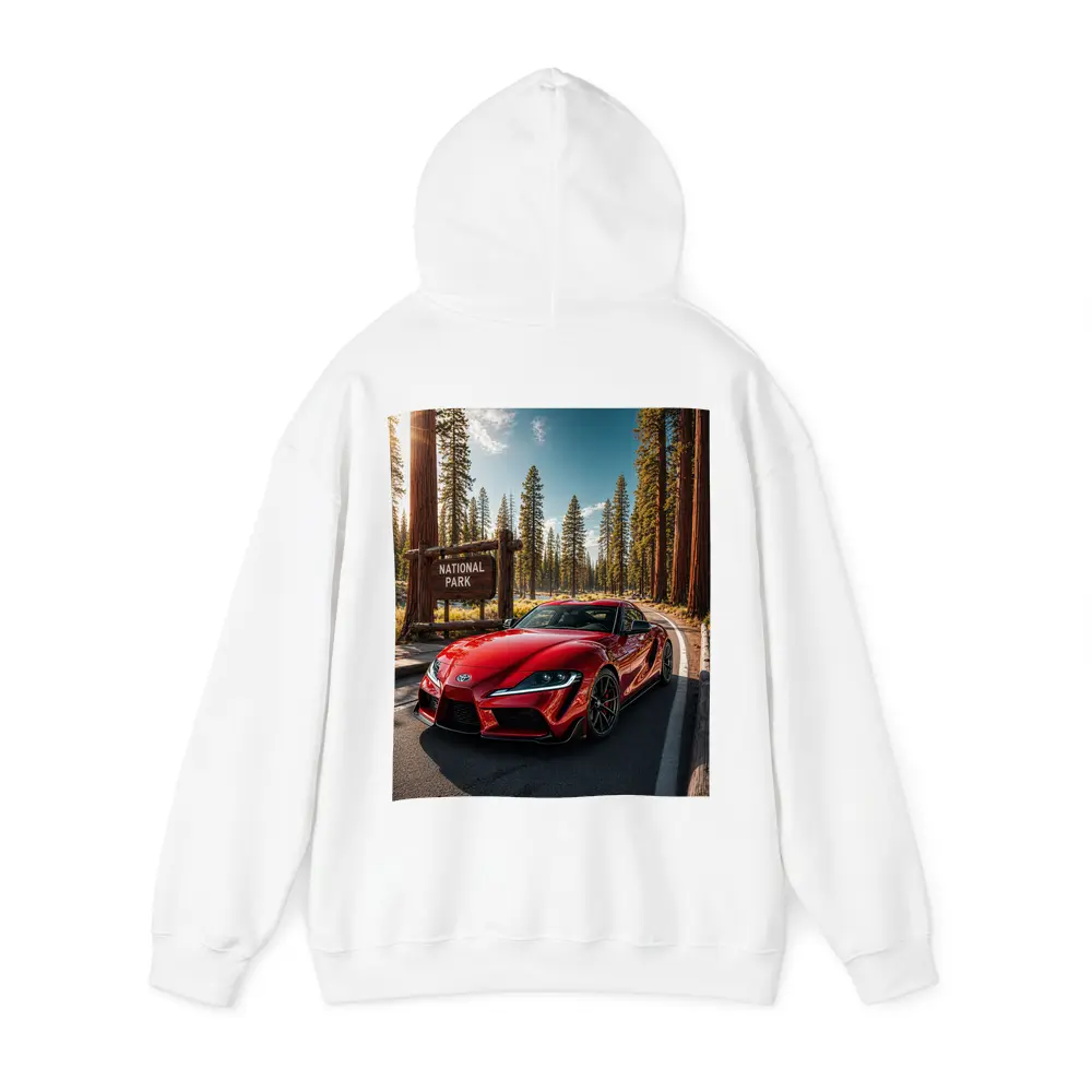 Toyota GR Supra Red at National Park – Hoodies