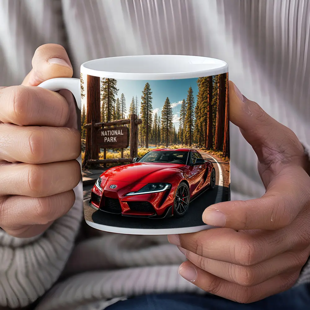 Toyota GR Supra Red at National Park – Mugs