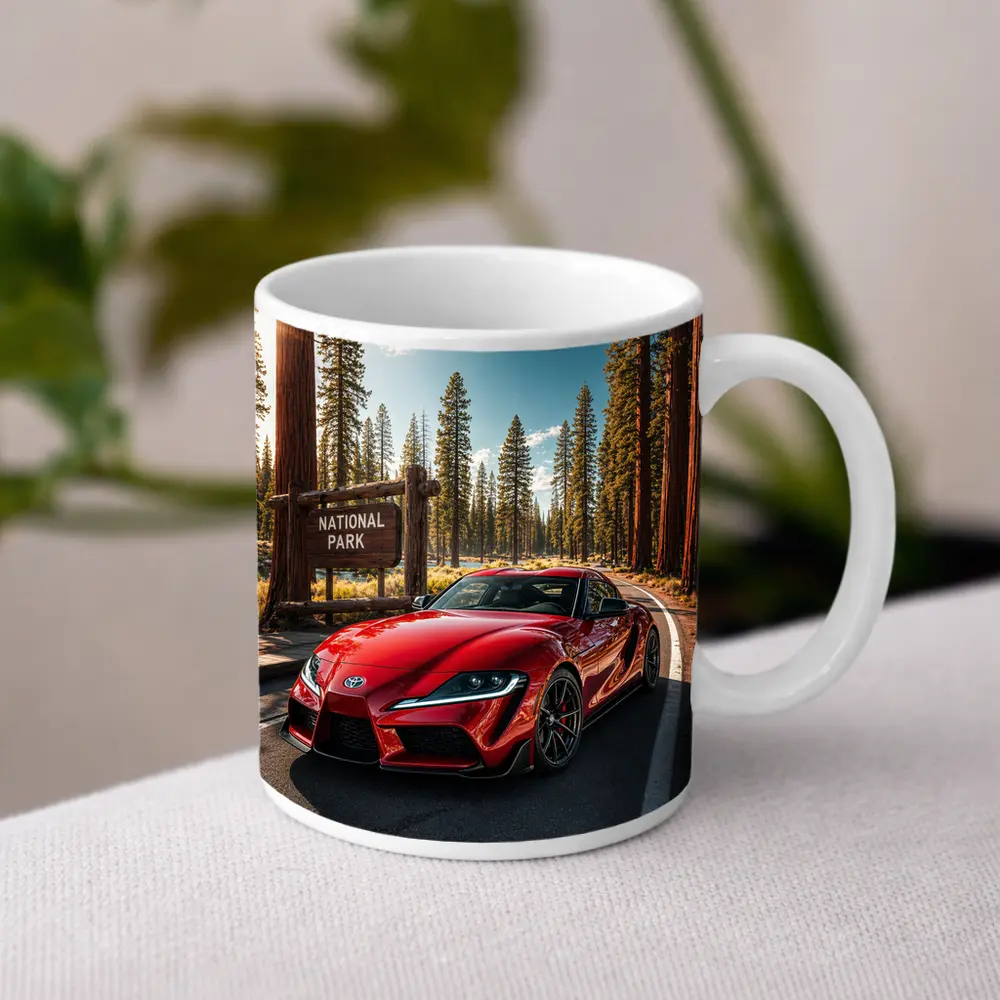 Toyota GR Supra Red at National Park – Mugs
