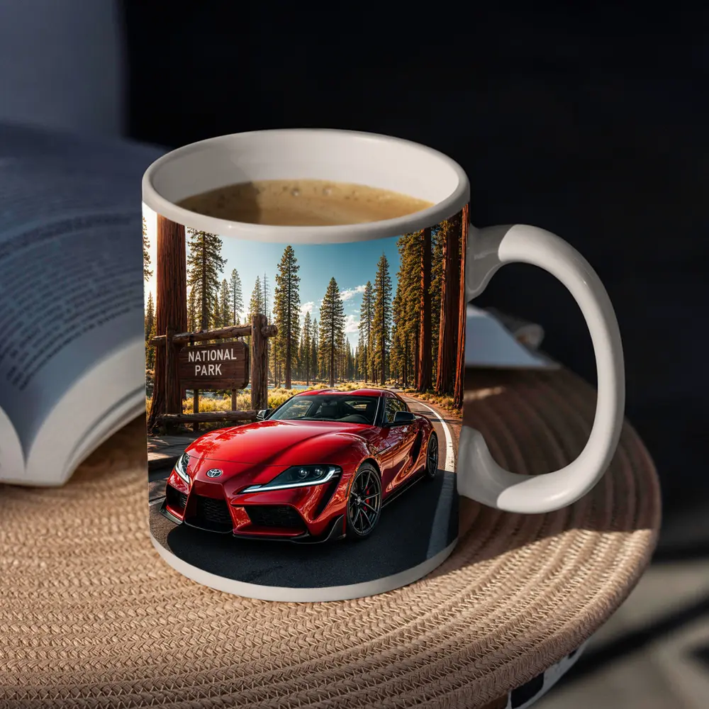 Toyota GR Supra Red at National Park – Mugs