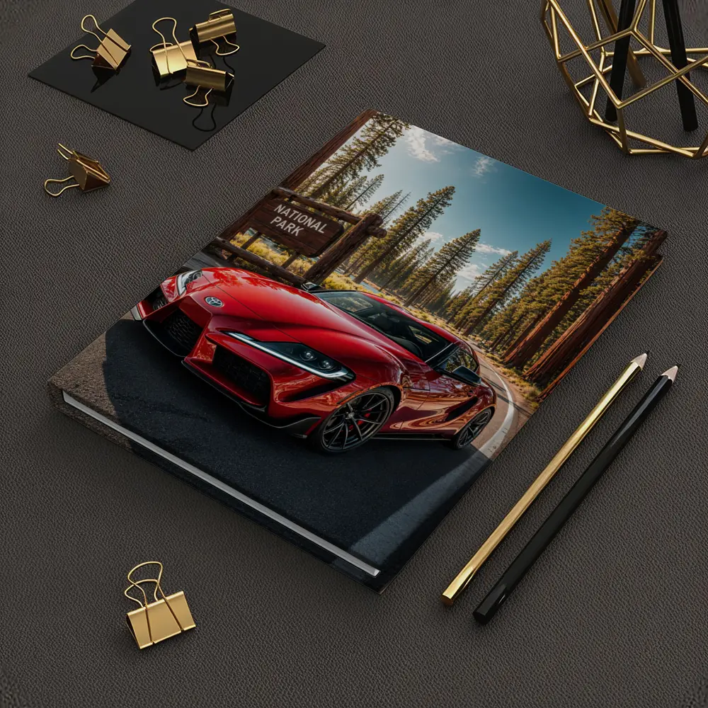 Toyota GR Supra Red at National Park – Notebooks