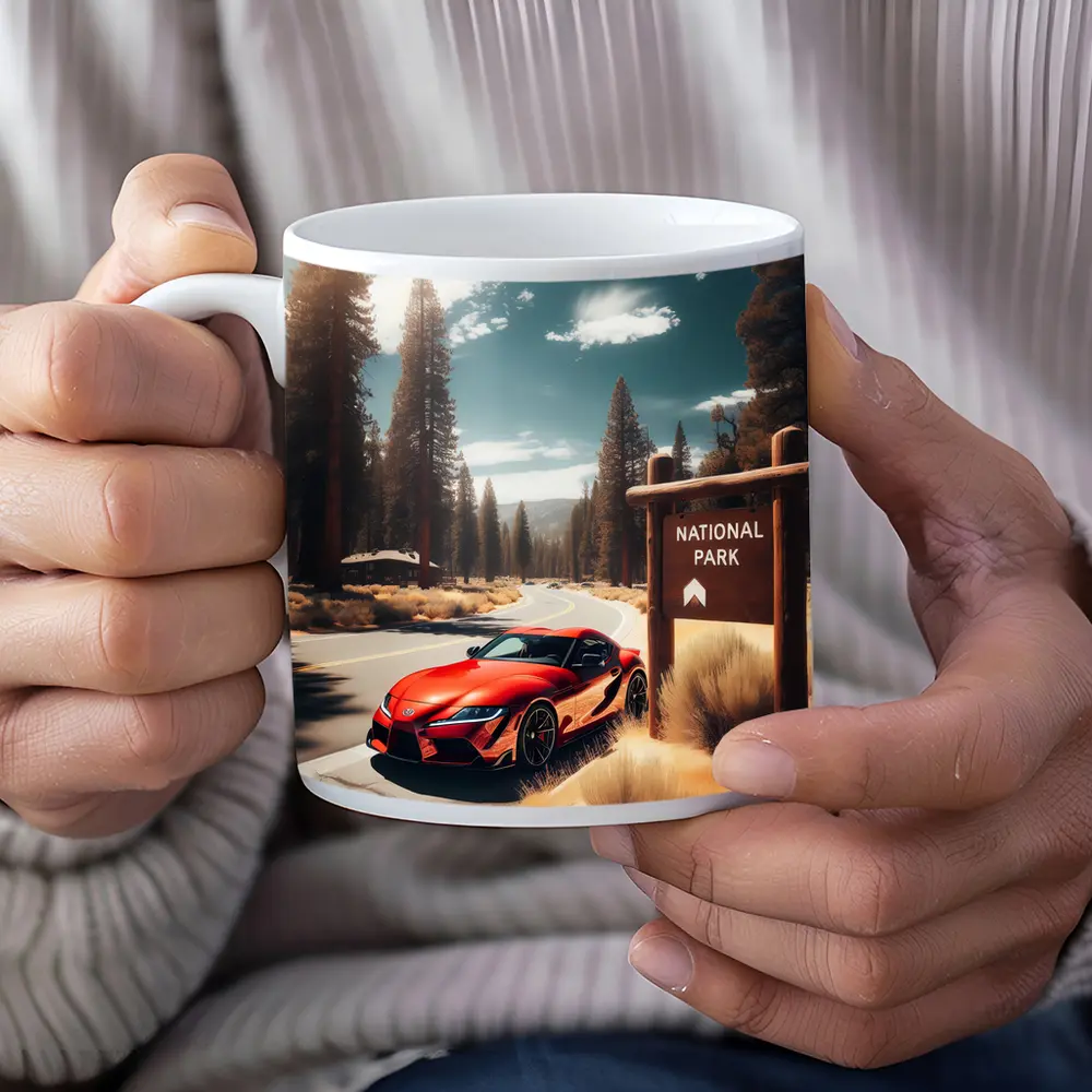 Toyota GR Supra Red National Park Road – Mugs