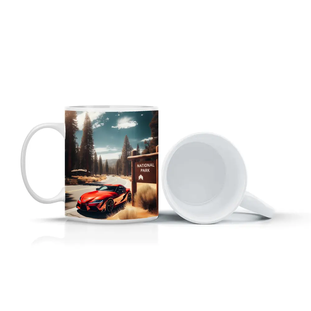 Toyota GR Supra Red National Park Road – Mugs