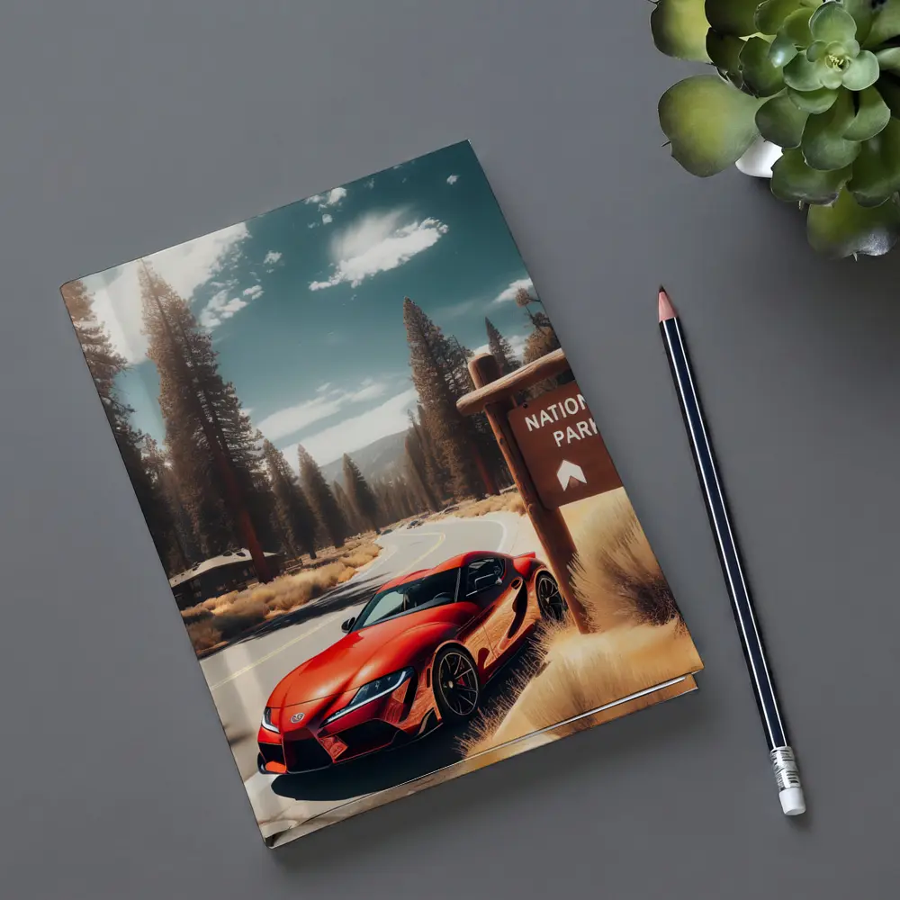 Toyota GR Supra Red National Park Road – Notebooks