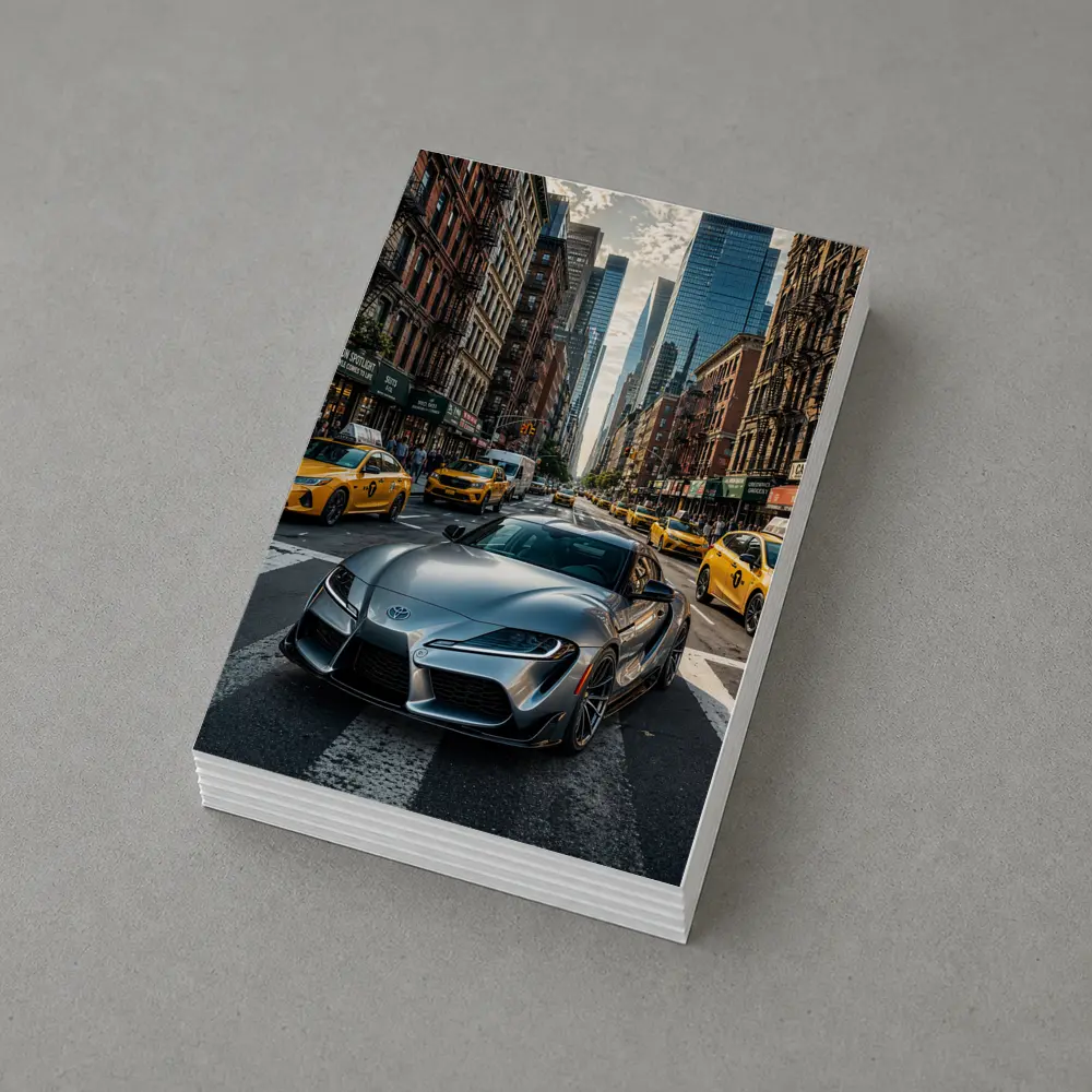 Toyota GR Supra Silver New York Street – Postcards