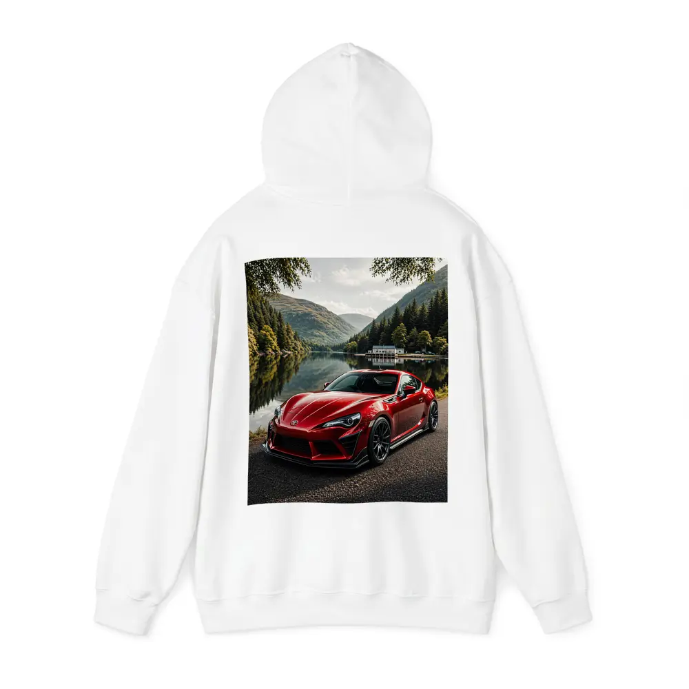 Toyota GT86 Red Coupe By Mountain Lake – Hoodies