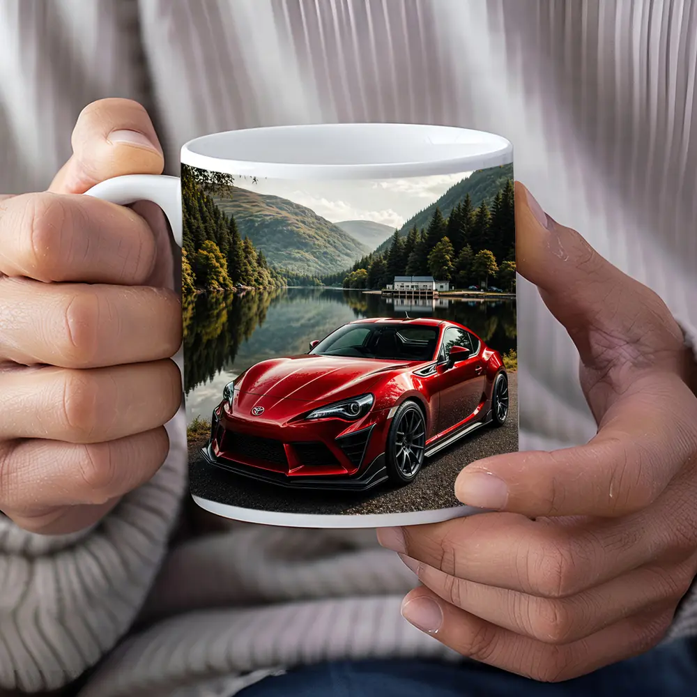 Toyota GT86 Red Coupe By Mountain Lake – Mugs