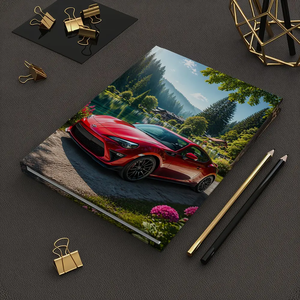 Toyota GT86 Red Coupe By Lake – Notebooks