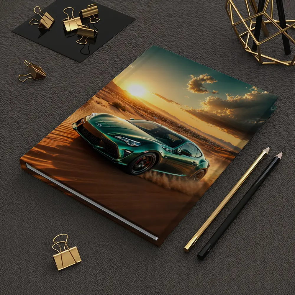 Toyota GT86 Tearing Through Desert Dunes Sunset – Notebooks