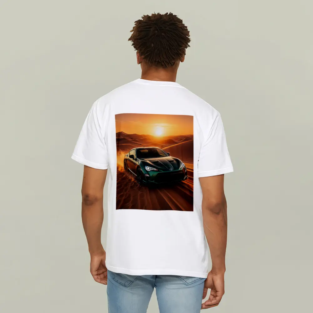 Toyota GT86 Green Coupe Desert Sunset – T-Shirts
