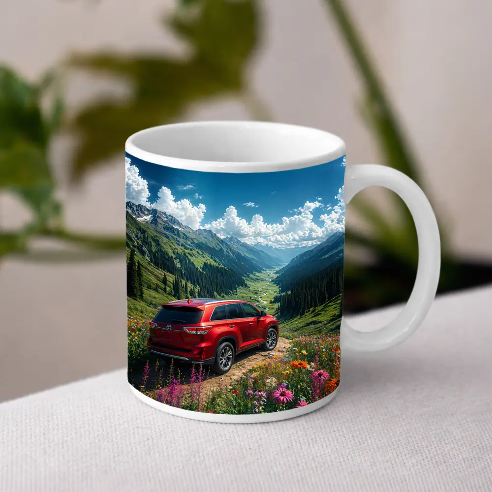 Toyota Highlander Red SUV Mountain Valley – Mugs