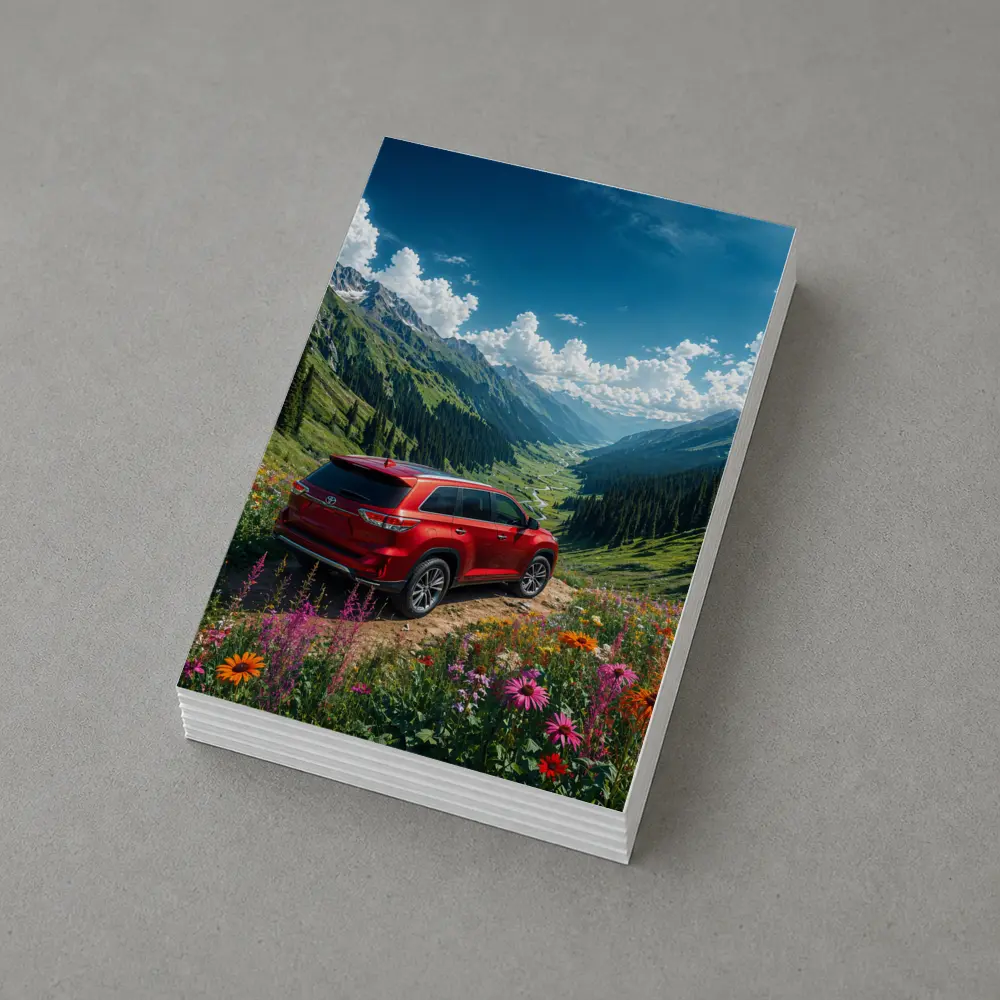 Toyota Highlander Red SUV Mountain Valley – Postcards