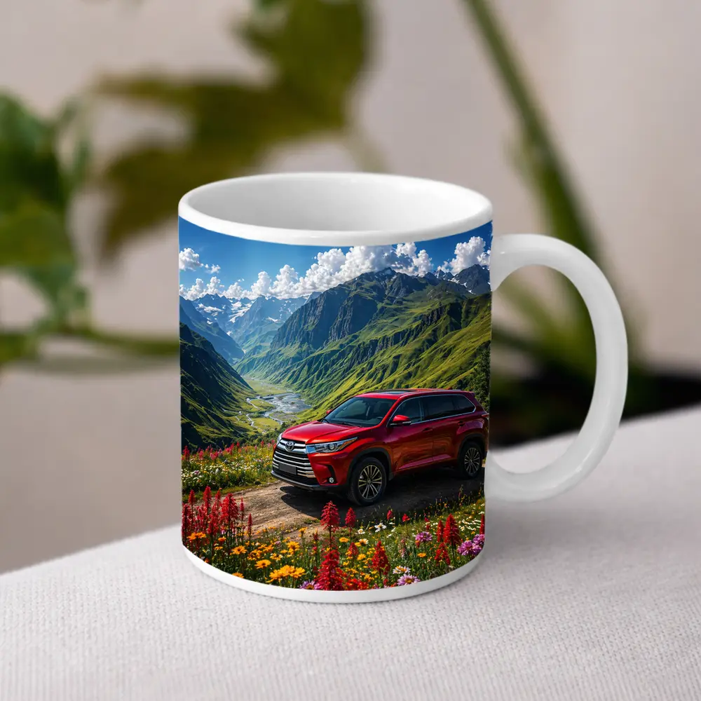 Toyota Highlander Red SUV Mountain Valley – Mugs