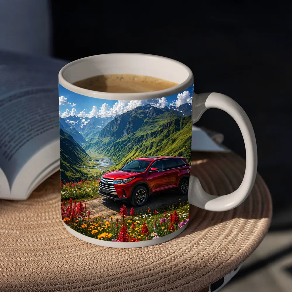 Toyota Highlander Red SUV Mountain Valley – Mugs