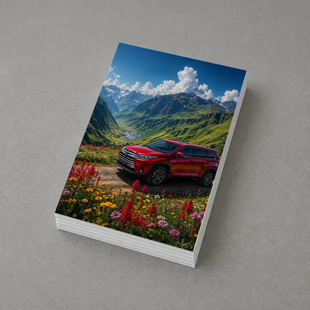 Toyota Highlander Red SUV Mountain Valley – Postcards