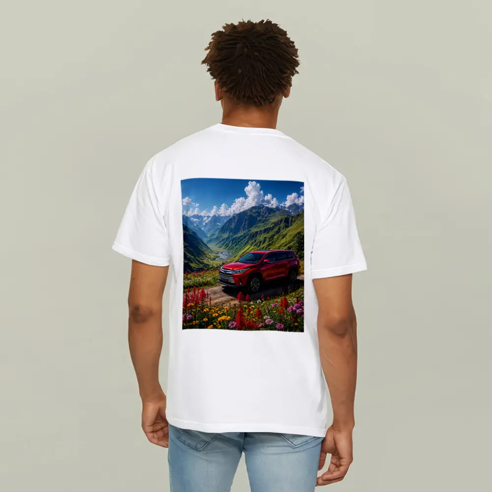 Toyota Highlander Red SUV Mountain Valley – T-Shirts