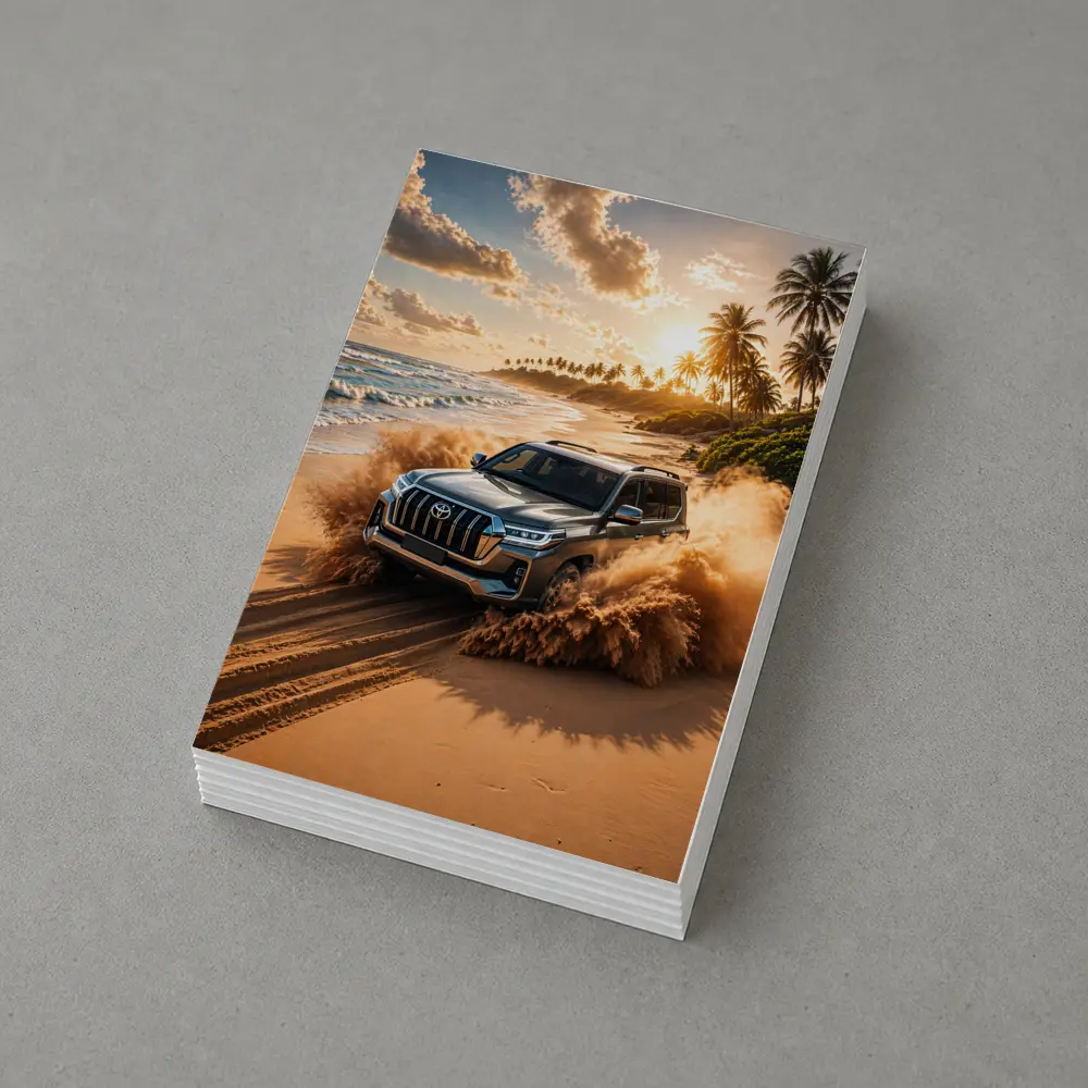 Toyota Land Cruiser Tearing Through Beach Sand – Postcards