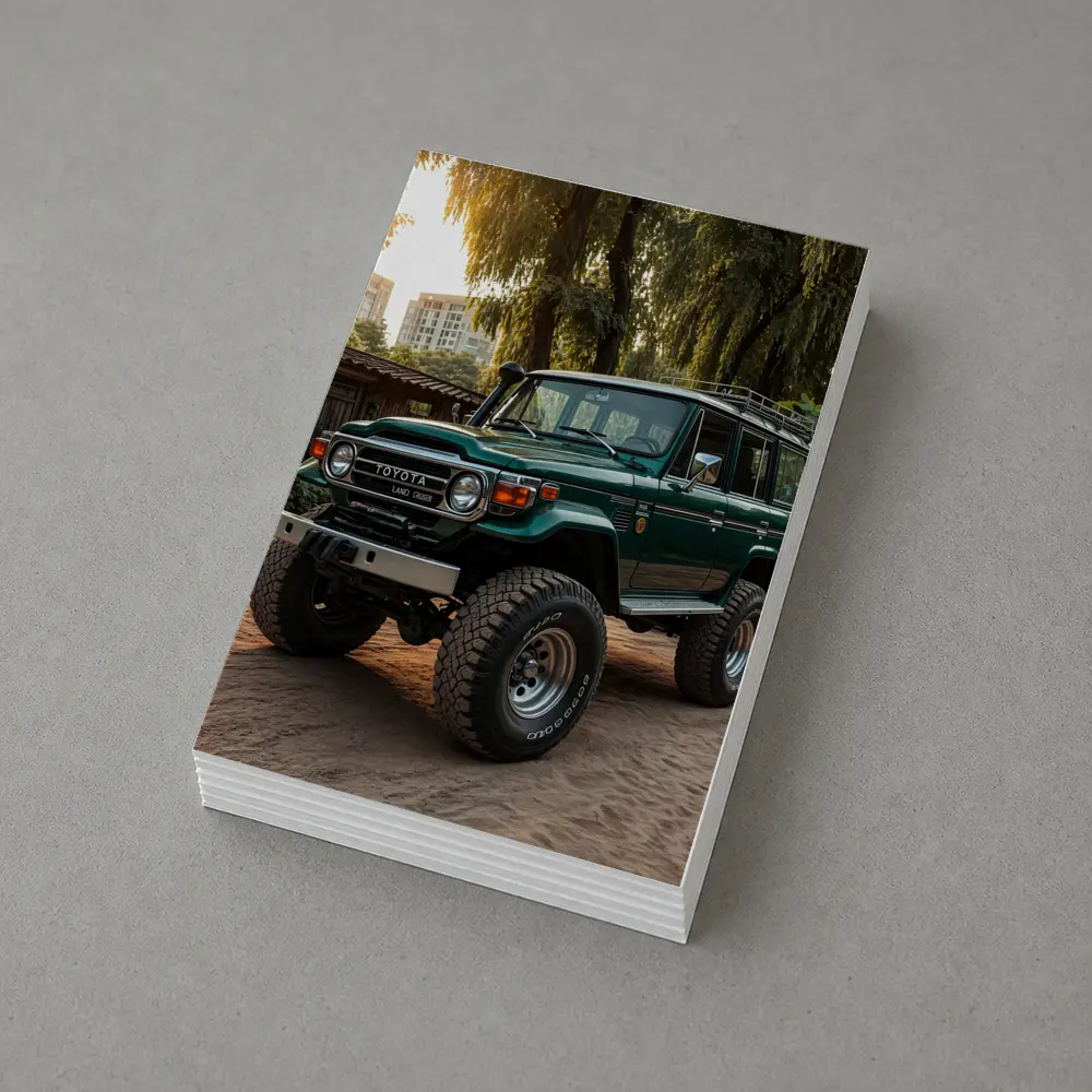 Toyota Land Cruiser Green Off Road Classic – Postcards