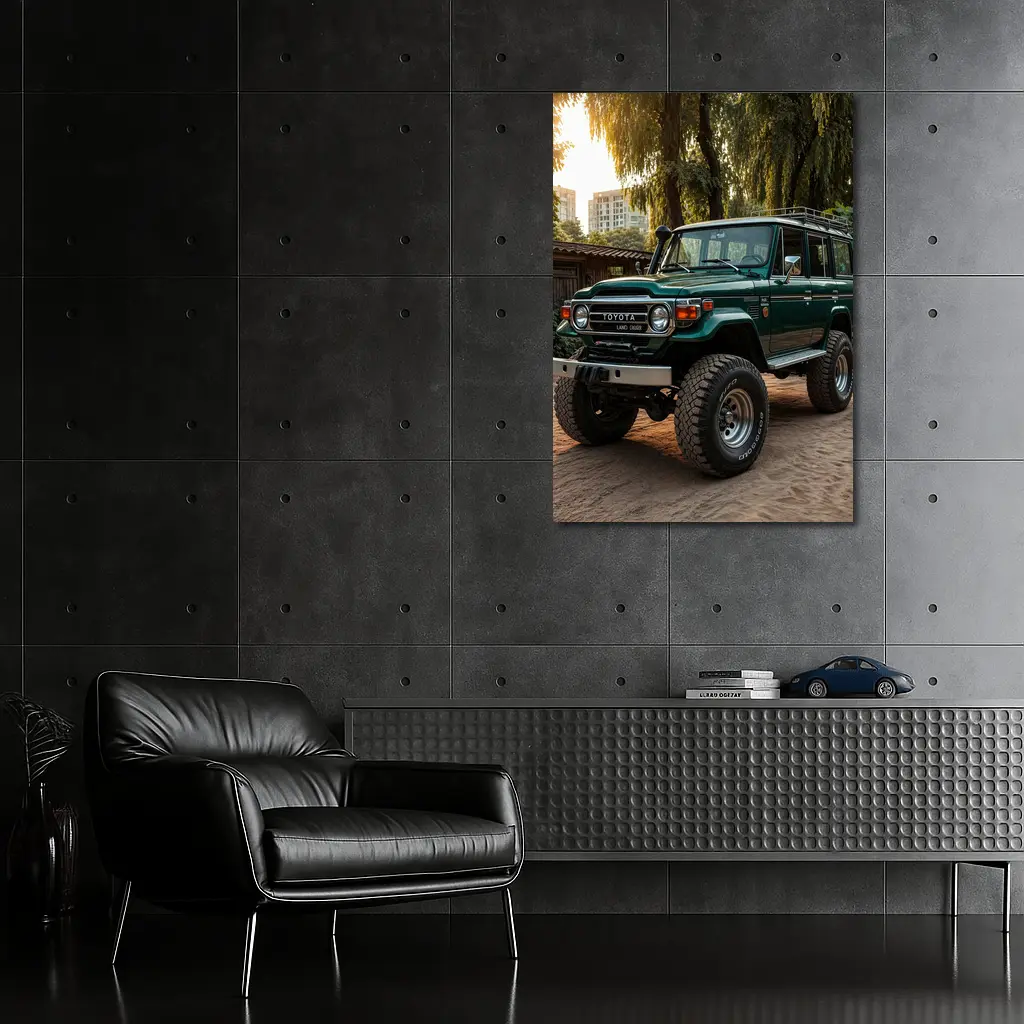 Toyota Land Cruiser Green Off Road Classic – Wall Art