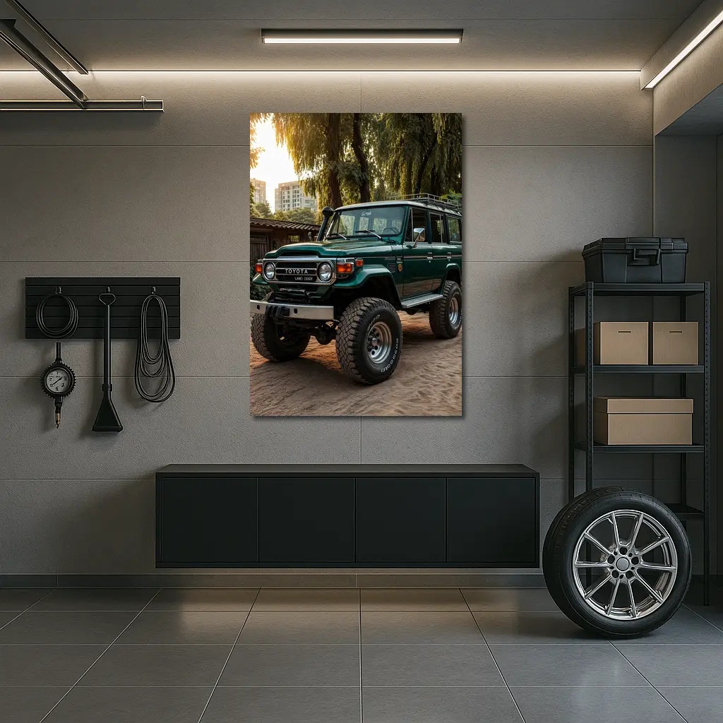 Toyota Land Cruiser Green Off Road Classic – Wall Art