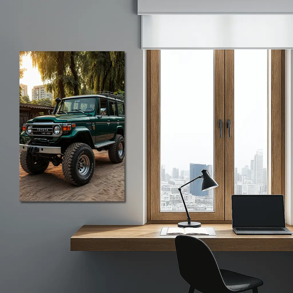 Toyota Land Cruiser Green Off Road Classic – Wall Art