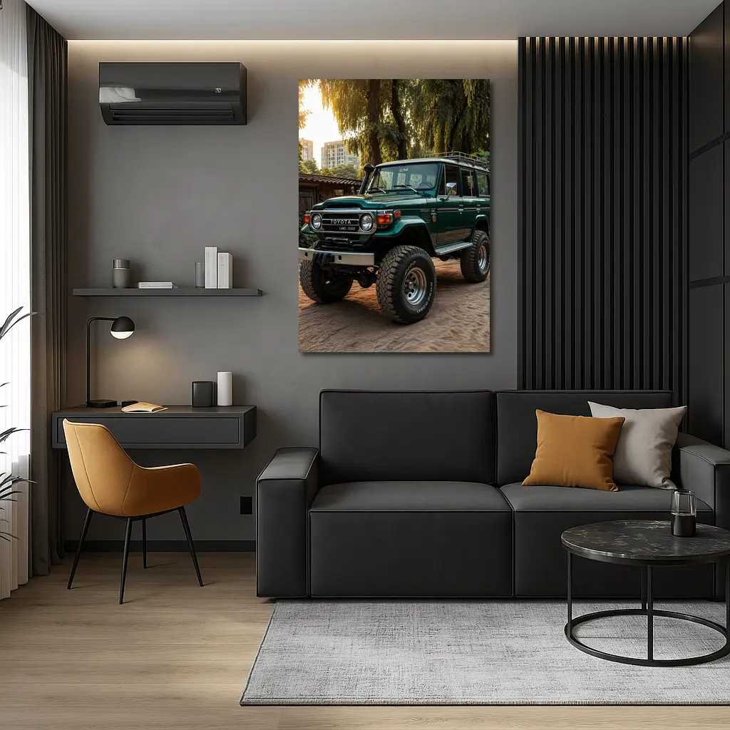 Toyota Land Cruiser Green Off Road Classic – Wall Art