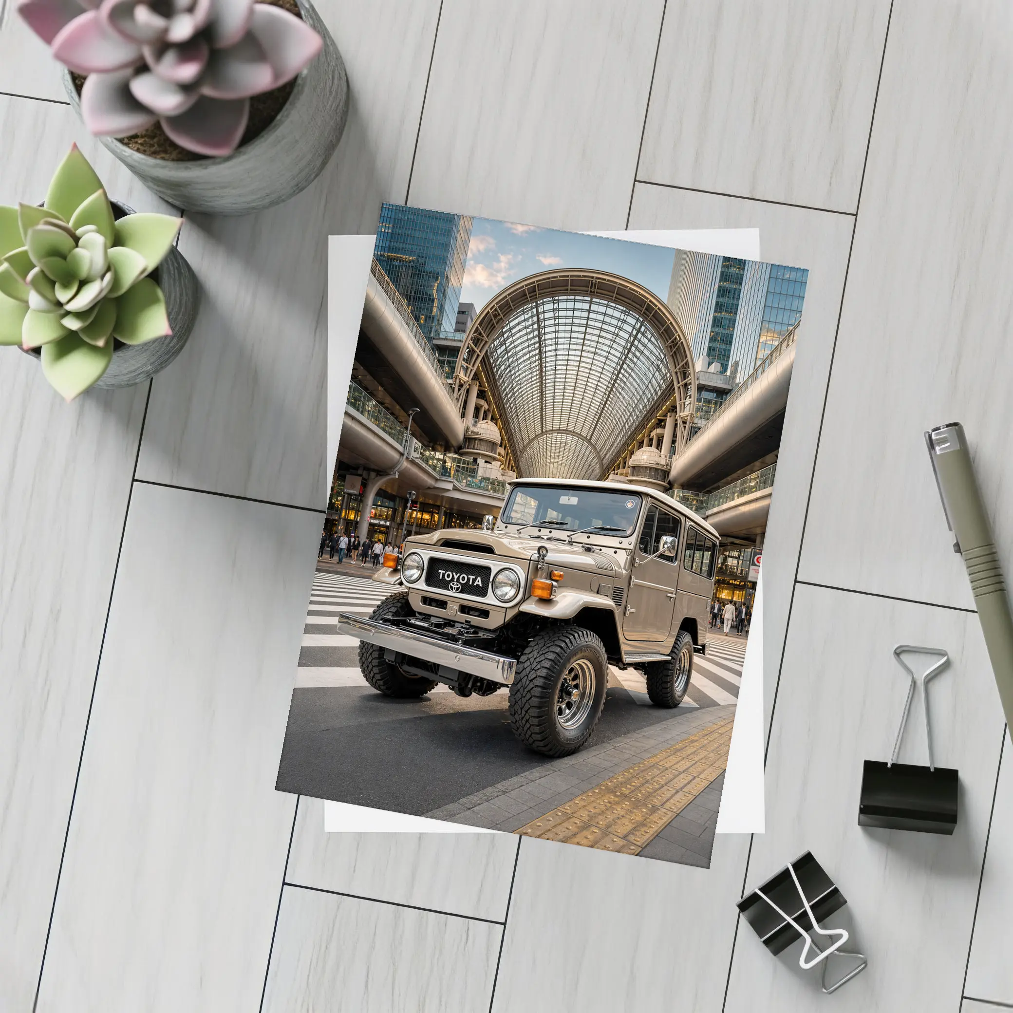 Toyota Land Cruiser FJ40 Tokyo City Streets – Postcards