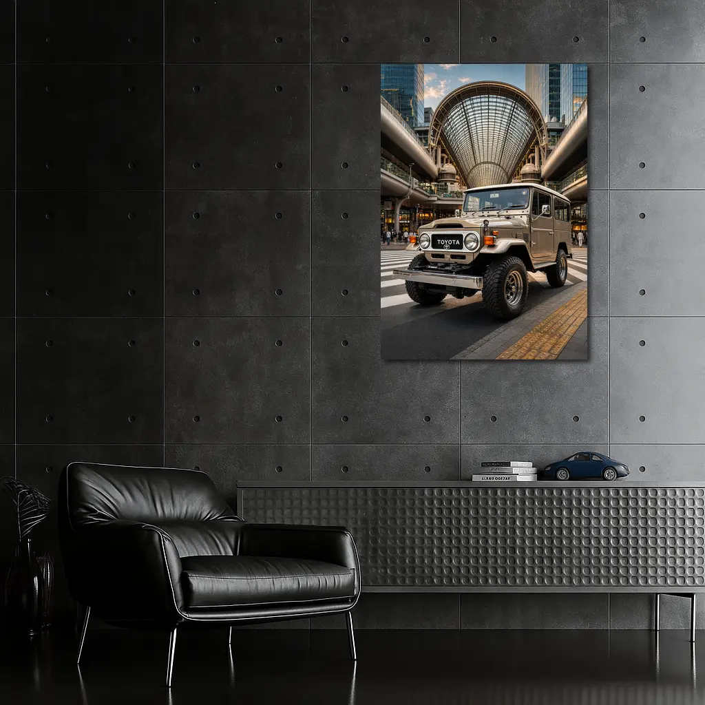Toyota Land Cruiser FJ40 Tokyo City Streets – Wall Art
