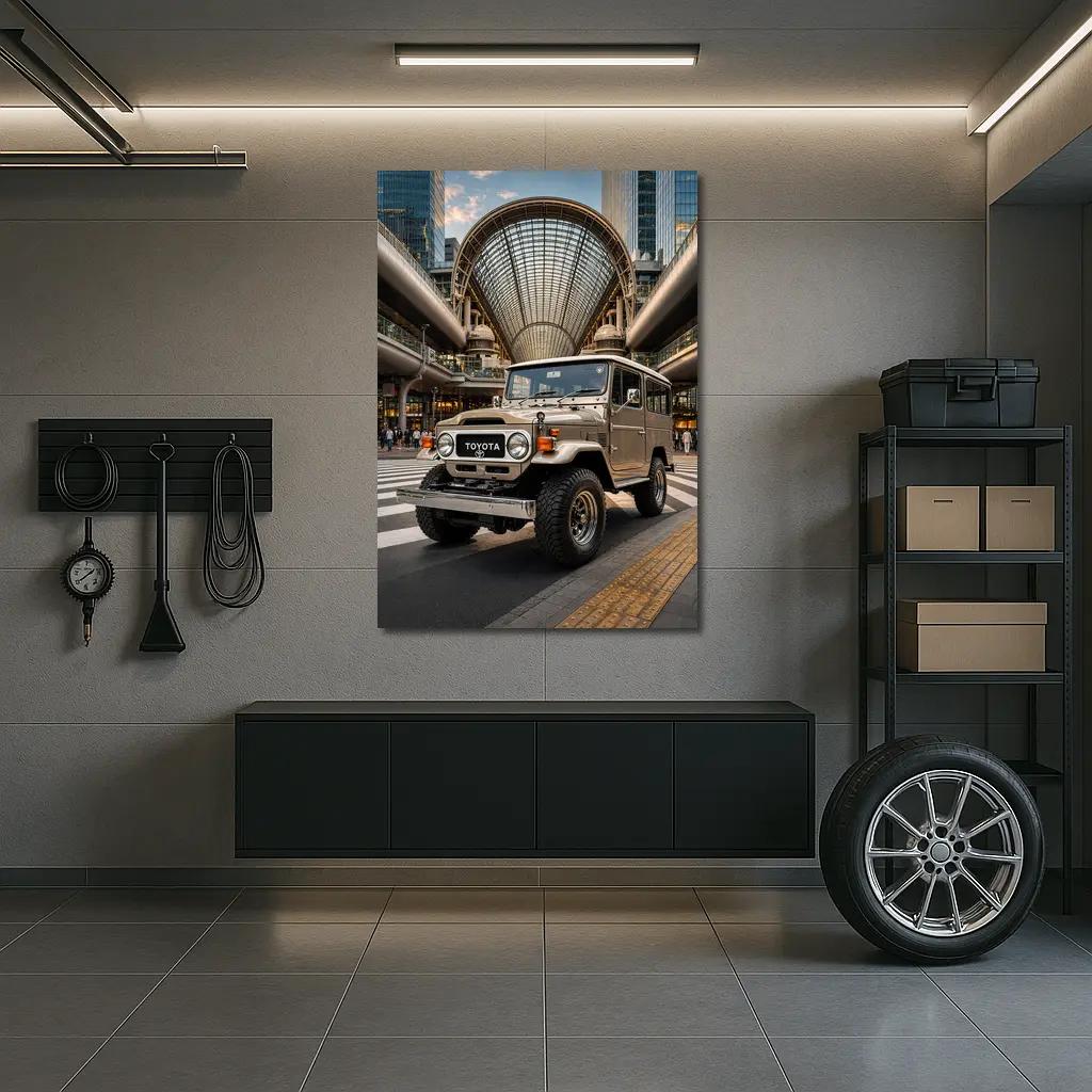 Toyota Land Cruiser FJ40 Tokyo City Streets – Wall Art