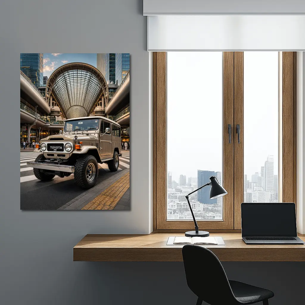 Toyota Land Cruiser FJ40 Tokyo City Streets – Wall Art