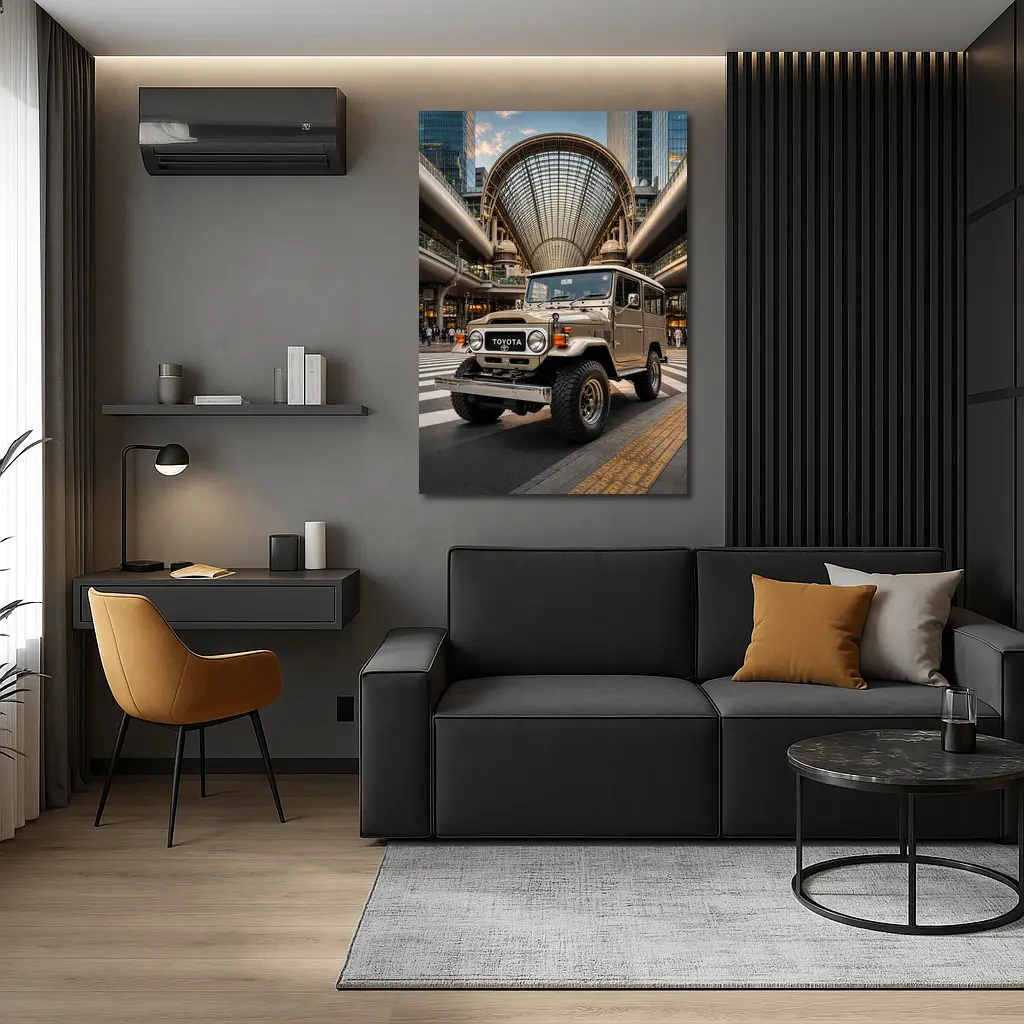 Toyota Land Cruiser FJ40 Tokyo City Streets – Wall Art