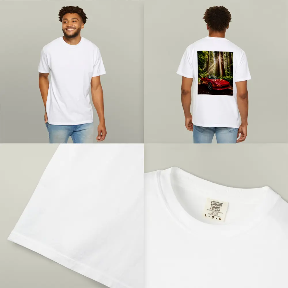 Toyota MR2 Parked in Sunlit Forest – T-Shirts